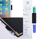 Carry Case Self-adhesive PU Leather Pen Holder W/ Elastic Loop For Notebooks Journals