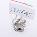 2Pcs SMA Connector RP.SMA Straight Protective Dustproof Cap Cover + Chain