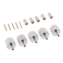 5 Pieces Connector BNC Male Plug Pin Crimp for RG58 LMR195 RG142 RF COAXIAL