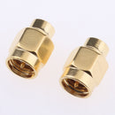 2 Pieces Dust Cap for SMA Female RF Connector Brass Body Gold