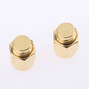 2 Pieces Dust Cap for SMA Female RF Connector Brass Body Gold