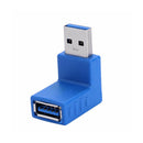 4Pcs USB3.0 A Male to Female 90 Degree Different Angle Plug Adapter Extension
