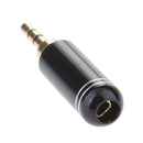 Black 2.5mm Stereo Straight Male Plug Gold Plated Solder Connector (1PCS)