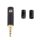 High Quality Gold Plated 2.5mm 4 Pole TRRS Stereo Replacement Headphone Jack Plug Soldering DIY Audio Cable Connector