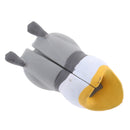 Animal Cable Winder Organizer Protective Case Grey Penguins