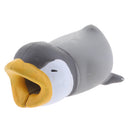 Animal Cable Winder Organizer Protective Case Grey Penguins