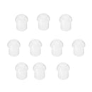 Replacement Mushroom Earbud Ear Tips for Motorola Kenwood Two Way Radio Coil Tube Audio Kits /Transparent Acoustic Tube Earpieces,10 Pack