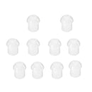 Replacement Mushroom Earbud Ear Tips for Motorola Kenwood Two Way Radio Coil Tube Audio Kits /Transparent Acoustic Tube Earpieces,10 Pack