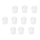 Replacement Mushroom Earbud Ear Tips for Motorola Kenwood Two Way Radio Coil Tube Audio Kits /Transparent Acoustic Tube Earpieces,10 Pack