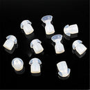 Replacement Mushroom Earbud Ear Tips for Motorola Kenwood Two Way Radio Coil Tube Audio Kits /Transparent Acoustic Tube Earpieces,10 Pack