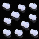 Replacement Mushroom Earbud Ear Tips for Motorola Kenwood Two Way Radio Coil Tube Audio Kits /Transparent Acoustic Tube Earpieces,10 Pack