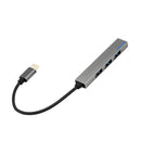 Type-C to 4x USB 2.0 Port HUB USB-C Charging Adapter Converter UBS 3.1 Cable Gray