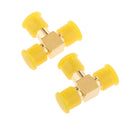 2Pieces SMA 3 Way Female Adapter Triple RF Coax Coaxial Connectors