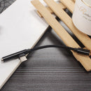 2 in 1 Type-C To USB C 3.5mm Jack Aux Earphone Cable Adapter for Samsung Black