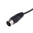 Din 5 Pin Male Plug to 6.35mm 1/4'' Female Jack Socket Stereo Audio Cable