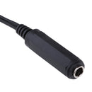 Dual 3-Pin XLR Female to 1/4" 6.35mm Female Jack Plug TRS Audio Cable 3Meter