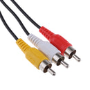 S-Video 7 Pin male to 3-RCA male RGB Composite Video Cable Adapter(1.5M) 5ft