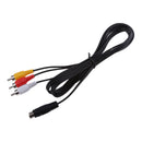 S-Video 7 Pin male to 3-RCA male RGB Composite Video Cable Adapter(1.5M) 5ft