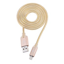 1M Light Up Micro USB Data Sync Charger Cable For Android Samsung Gold