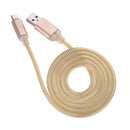 1M Light Up Micro USB Data Sync Charger Cable For Android Samsung Gold