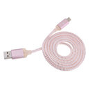 1M Light Up Micro USB Data Sync Charger Cable For Android Samsung Rose Gold