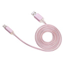 1M Light Up USB To USB C Data Sync Charger Cable For Phone Tablet Rose Gold