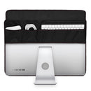 21.5 inch Black PU Leather Computer Monitor Dust Cover Protector with Inner Soft Lining for Apple iMac LCD Screen (21.5 inch)