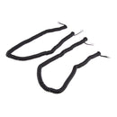 2Piece Telephone Handset Cord Cable Spiral Coiled Length 2.53 to 16.4ft
