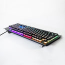 Wired Backlghit Mechanical RGB LED 104 Keys Gaming Keyboard Switches Real RGB