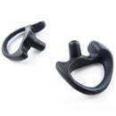 10Pairs Silicone Replacement Earplug Earmold Earbuds (Left and Right) for Two-Way Radio Air Acoustic Coil Tube Walkie Talkie Earpiece Headset M Black