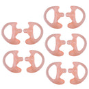 5Pairs Silicone Soft Ear Bud For Covert Acoustic Tube Earpiece For Two-way Radio M Pink