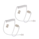 Twist On Replacement Acoustic Tube for Two Way Radio Headset Earpiece Earphone (Pack of 2)