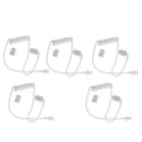 Twist On Replacement Acoustic Tube for Two Way Radio Headset Earpiece Earphone (Pack of 5)