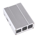 Aluminum Protective Case Metal Enclosure Cover Box For Raspberry Pi 3/ 2 gray