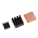 3Pack Heat Sink Aluminum +Copper Cooling HeatSink Radiator For Raspberry Pi
