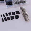 2.54mm Pitch Cable Wire Connector Housing Male Female Crimp Pin Terminal Assortment Kit 1/2/3/4/5/6 Pins (620pcs a Pack)