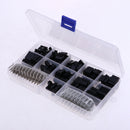 2.54mm Pitch Cable Wire Connector Housing Male Female Crimp Pin Terminal Assortment Kit 1/2/3/4/5/6 Pins (620pcs a Pack)