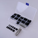 2.54mm Pitch Cable Wire Connector Housing Male Female Crimp Pin Terminal Assortment Kit 1/2/3/4/5/6 Pins (620pcs a Pack)