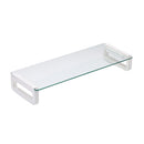 Glass Monitor Stand, 4 USB Ports, Long Type