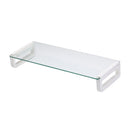 Glass Monitor Stand, 4 USB Ports, Long Type