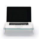Glass Monitor Stand, 4 USB Ports, Long Type