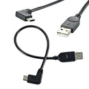 25cm 90 Degree Angled USB3.1 Type C Male USB-C To Usb2.0 A Male Data Cable