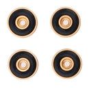 4 Pack Aluminum Speaker Spike Shockproof 20x8mm Isolation Feet Stand Cone Pad Turntable Amplifier CD DAC Recorder Gold