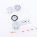 4 Pack Aluminum Speaker Spike Shockproof 30x10mm Isolation Feet Stand Cone Pad Turntable Amplifier CD DAC Recorder Silver