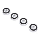 4 Pack Aluminum Speaker Spike Shockproof 30x10mm Isolation Feet Stand Cone Pad Turntable Amplifier CD DAC Recorder Silver