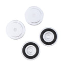 4 Pack Aluminum Speaker Spike Shockproof 30x10mm Isolation Feet Stand Cone Pad Turntable Amplifier CD DAC Recorder Silver