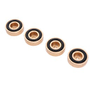 4 Pack Aluminum Speaker Spike Shockproof 30x10mm Isolation Feet Stand Cone Pad Turntable Amplifier CD DAC Recorder Gold