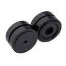 4 Pack Aluminum Speaker Spike Shockproof 30x10mm Isolation Feet Stand Cone Pad Turntable Amplifier CD DAC Recorder Black