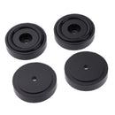 4 Pack Aluminum Speaker Spike Shockproof 30x10mm Isolation Feet Stand Cone Pad Turntable Amplifier CD DAC Recorder Black