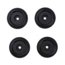 4 Pack Aluminum Speaker Spike Shockproof 30x10mm Isolation Feet Stand Cone Pad Turntable Amplifier CD DAC Recorder Black